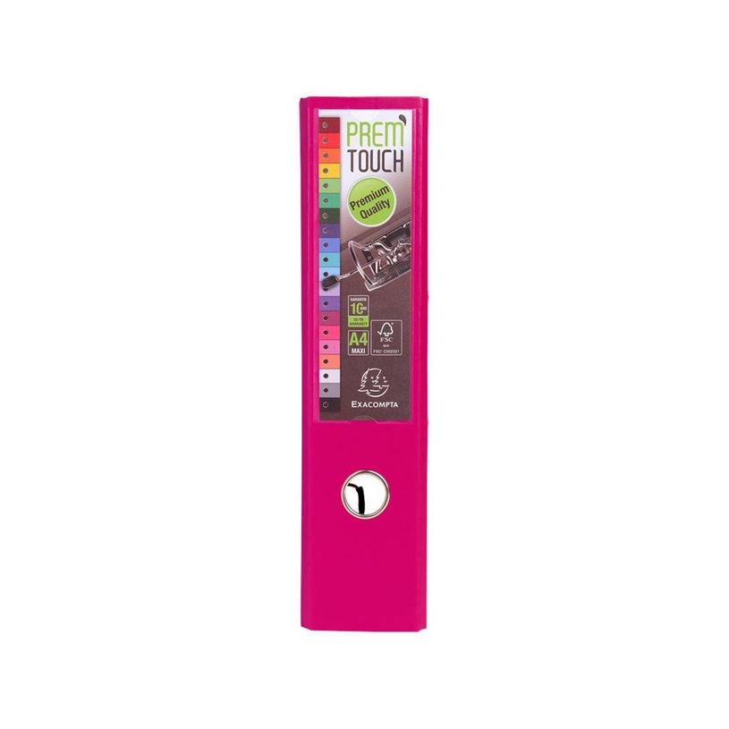 3130630533597-Exacompta Prem'Touch - Classeur à levier - Dos 80 mm - A4 Maxi - pour 715 feuilles - framb-P_79433248_4-1