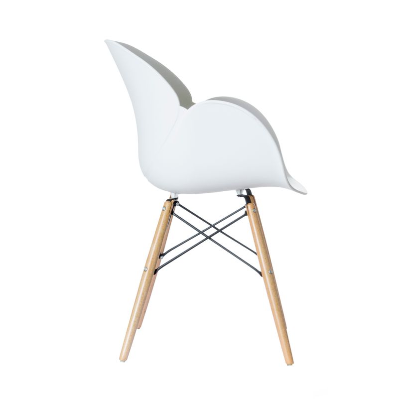 3660141230161-Chaise KIWOOD - avec accoudoirs - Pied bois hêtre - blanc - pack de 2-P_79433402_2-1