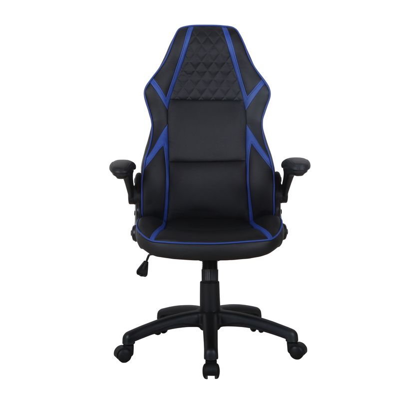 3700339883363-Fauteuil gamer RACER SPEED - accoudoirs rabattables - noir et bleu-P_79433904_3-2