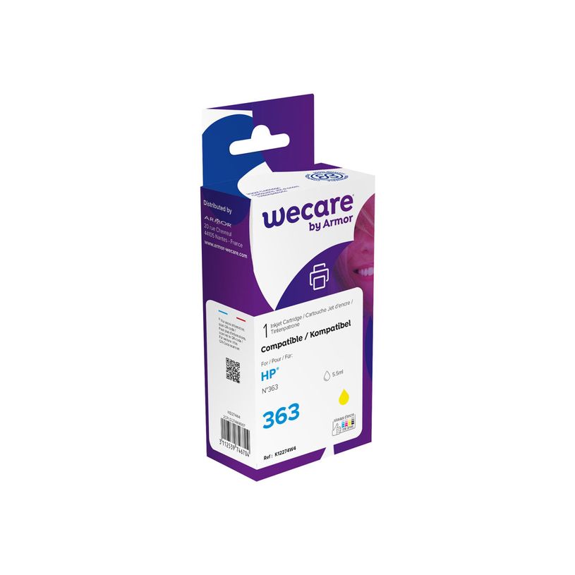 3112539746704-Cartouche compatible HP 363 - jaune - Wecare-P_79434214_1-0