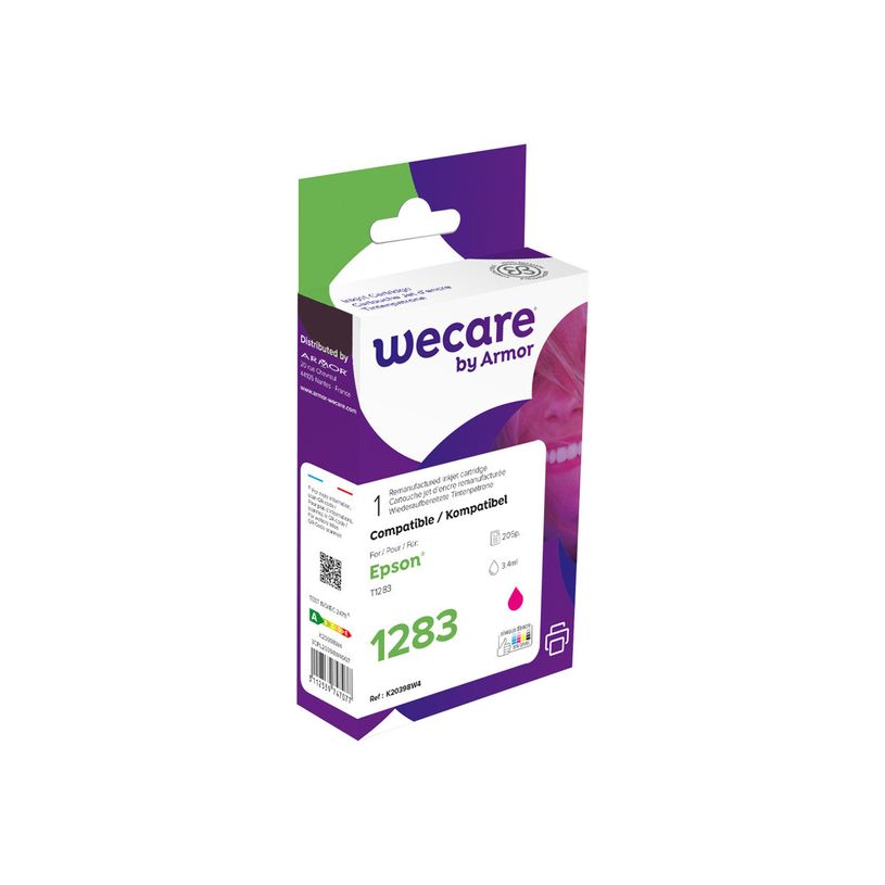3112539747077-Cartouche compatible Epson T1283 Renard - magenta - Wecare-P_79434251_1-0