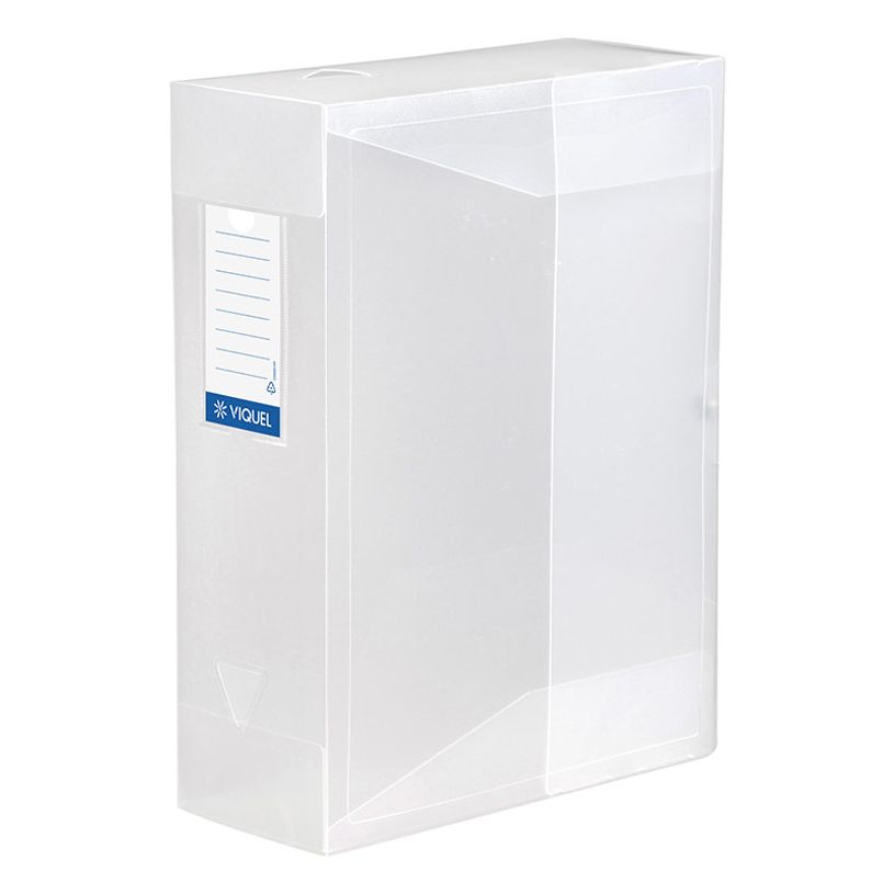 3135251144405-Viquel Propyglass - Boîte de classement plastique - dos 100 mm - incolore--0