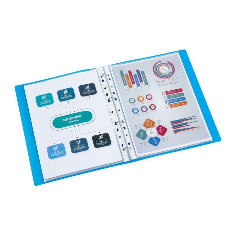 3135250956870-Viquel Propyglass - Classeur à anneaux personnalisable - Dos 25 mm - A4 - bleu-P_79435226_2-1