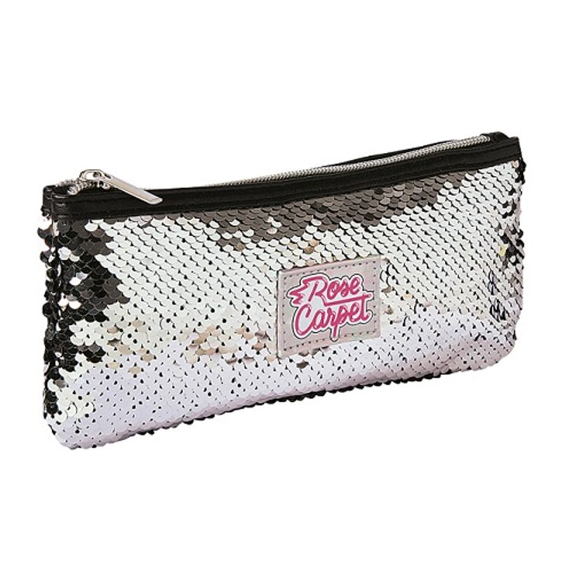 3664447056258-Trousse rose Carpet Sequin Reversible 22 cm 1 compartiment Oberthur -P_79436061_1-0