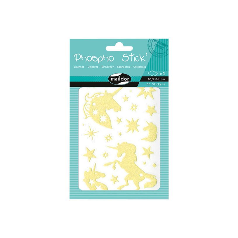 3609510910792-Maildor - 2 feuilles gommettes phosphorescentes licorne-P_79436892_1-1