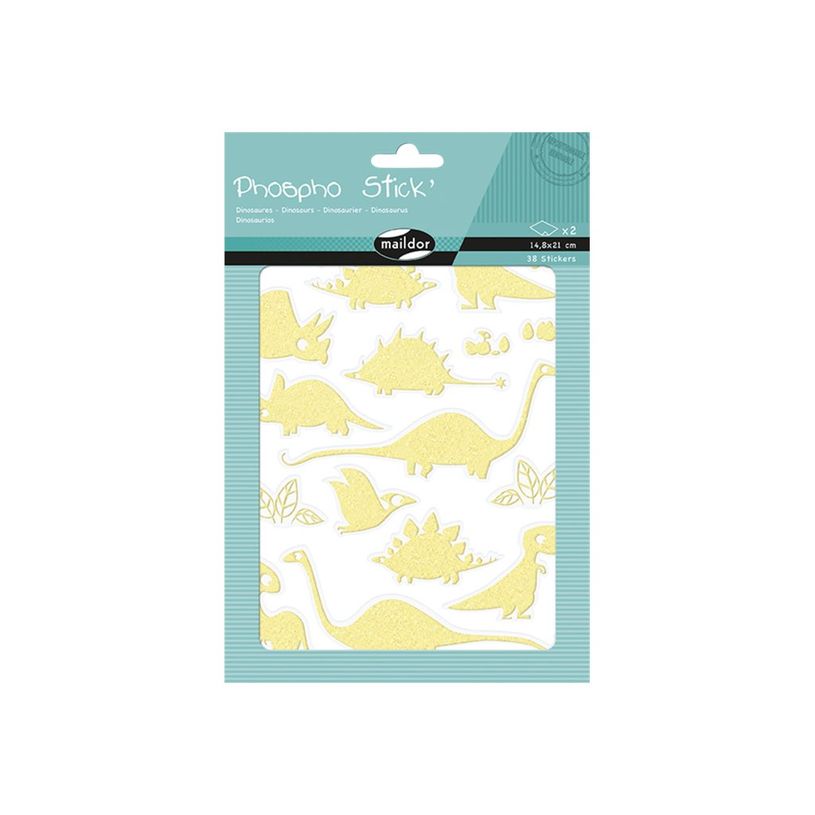 3609510911058-Maildor - 2 feuilles gommettes phosphorescentes dinosaures-P_79436898_2-1
