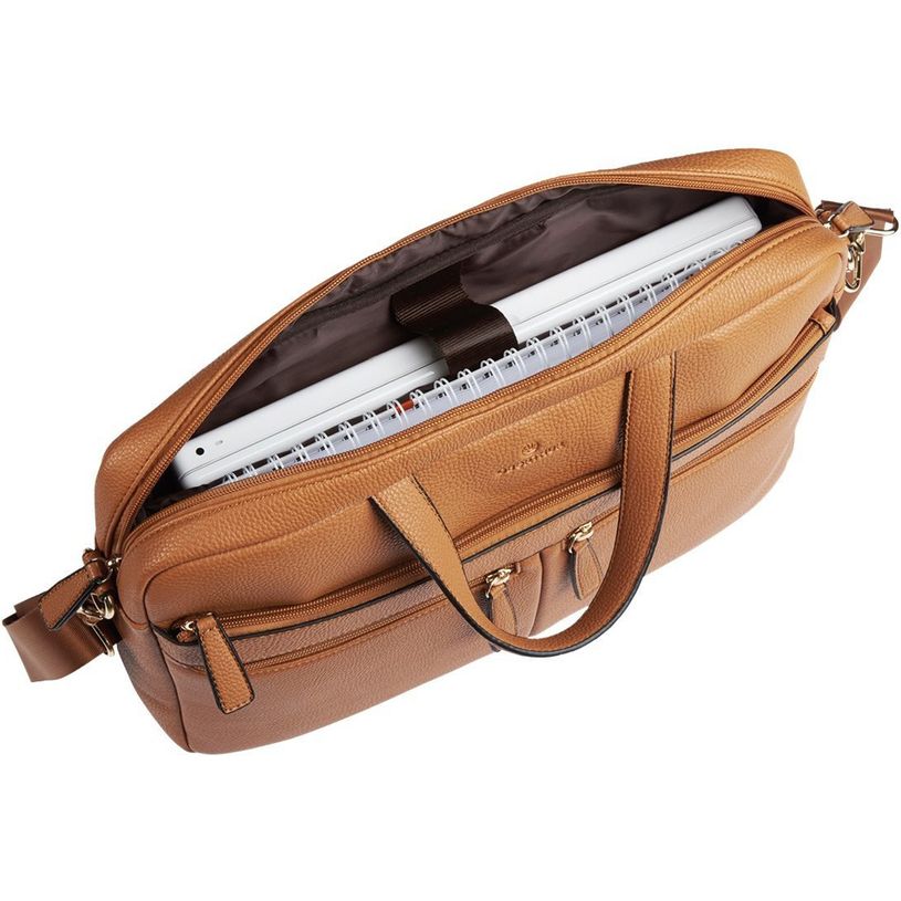 3108723213725-Oberthur Lady Bradford - Sac à bandoulière pour ordinateur portable - 15.6" - fauve-P_79437639_4-2