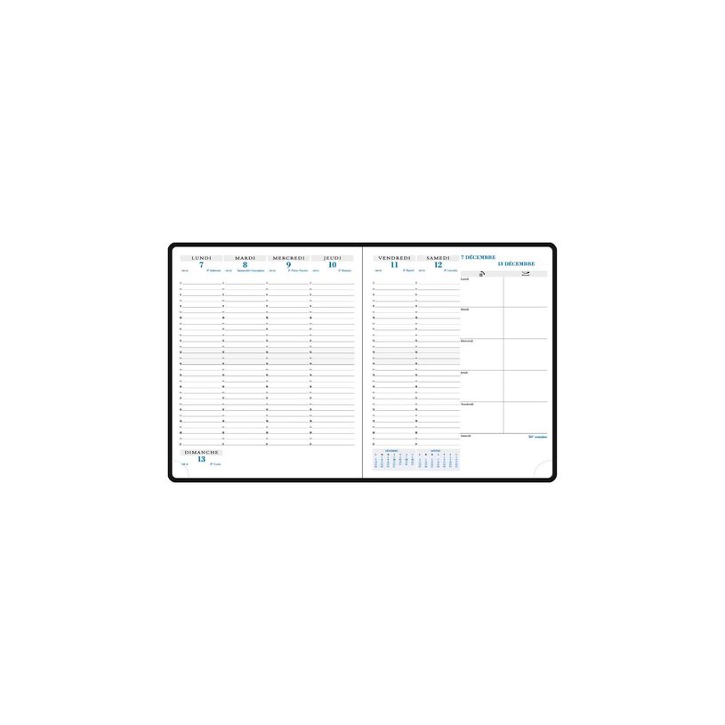 3660942065641-Agenda Amélie Horizons 22 - 1 semaine sur 2 pages - 18,5 x 22,5 cm - disponible dans différentes coul--3