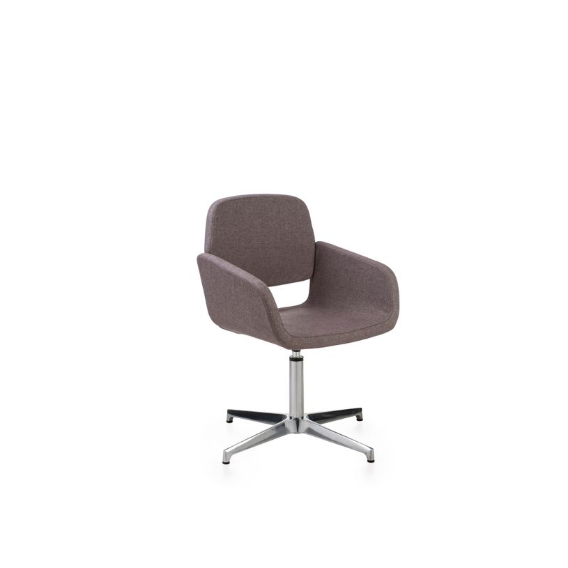 2012349446690-Chaise AITA - dossier bas - siège pivotant - pietement aluminium - tissu gris-P_79439419_1-0