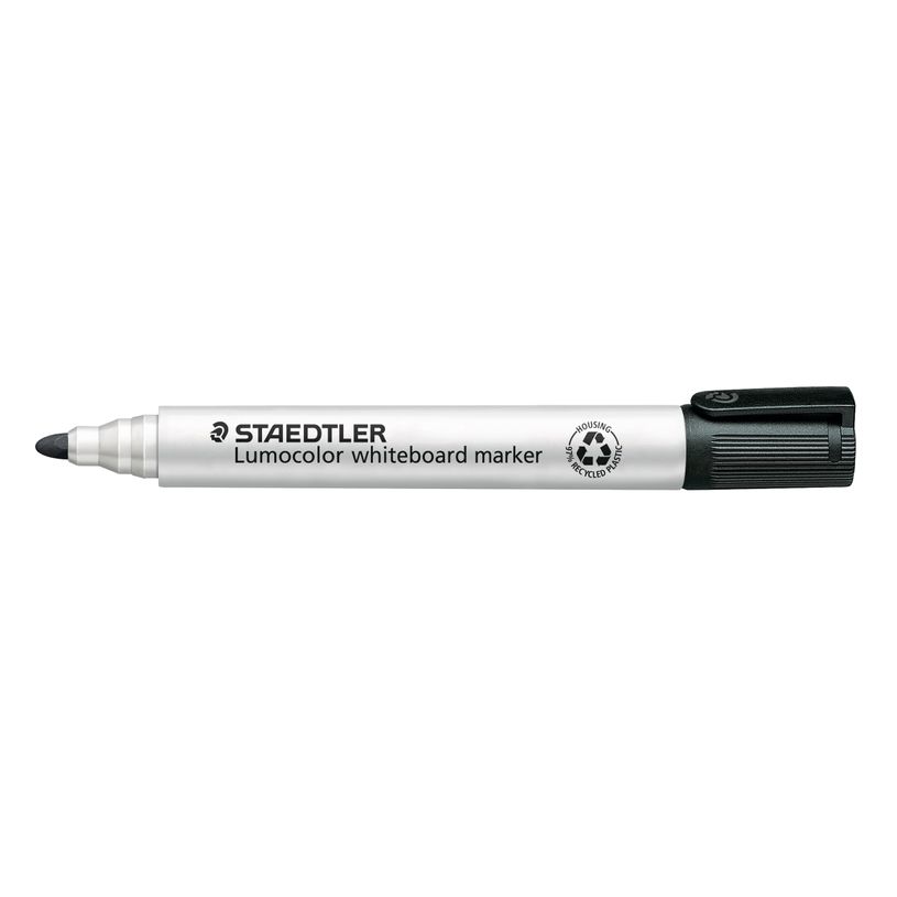 4007817328910-STAEDTLER LUMOCOLOR 351 - Pack de 10 marqueurs effaçables - pointe ogive - noir-P_79439901_1-0