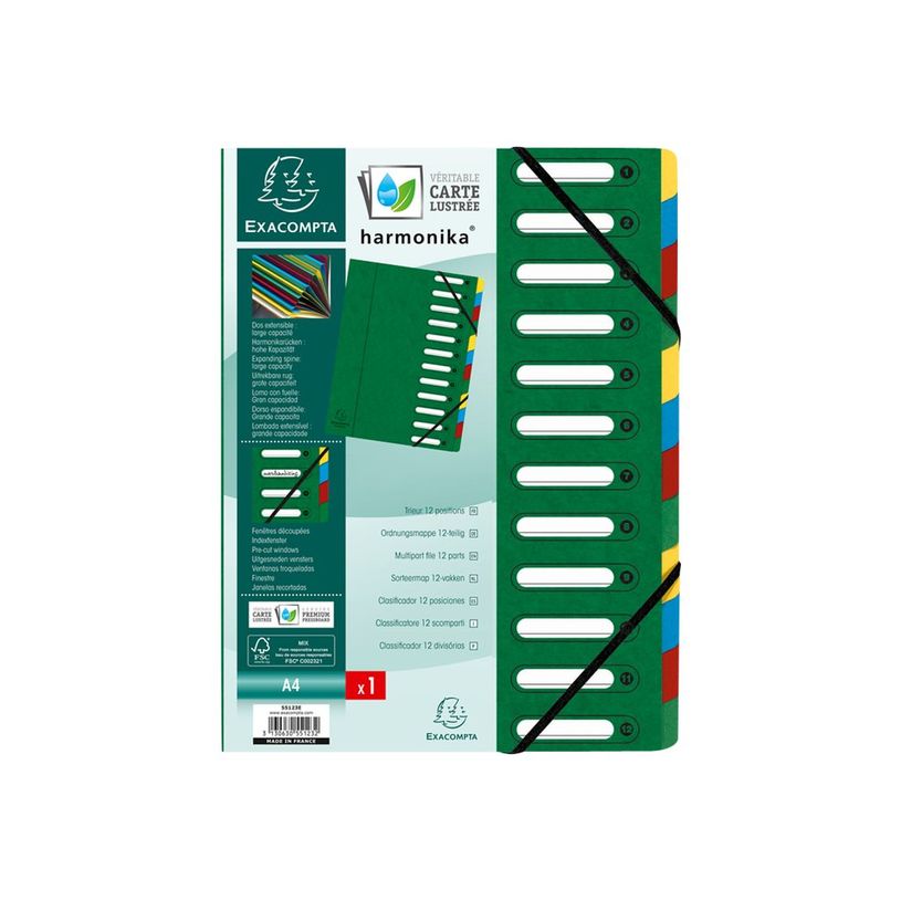 3130630551232-Exacompta Harmonika - Trieur à fenêtres 12 positions - vert-P_79440069_1-1