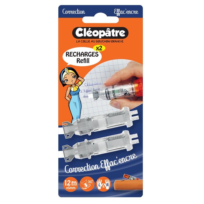 3134725013506-Cléopâtre - Pack de 2 recharges pour correcteur Effac'encre-P_79444637_3-2