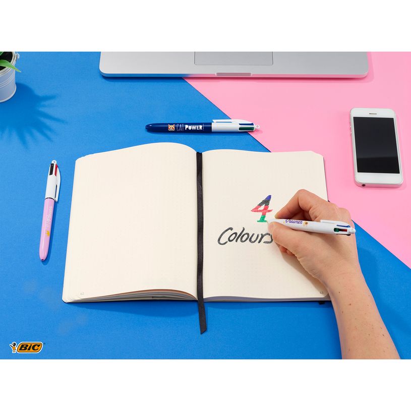 3086123589476-BIC 4 Couleurs - Stylo à bille 4 couleurs - 1 mm - « Who’s The Boss »-P_79445267_5-4