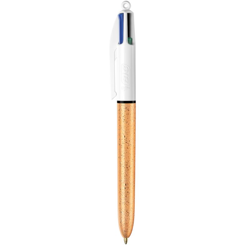 3086123595156-BIC 4 Couleurs - Stylo à bille 4 couleurs - 1 mm - corps texturé doré givré-P_79445270_1-0