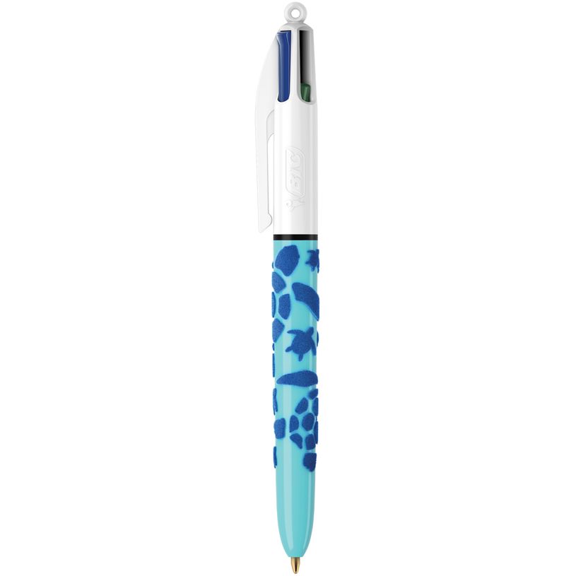 3086123595521-BIC 4 Couleurs - Stylo à bille 4 couleurs - 1 mm - corps texturé velours - différents mo-P_79445271_1-0