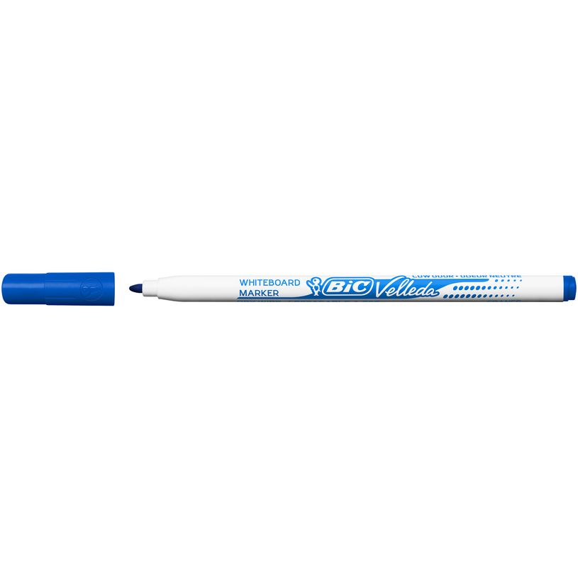 0400009999570-BIC - Ardoise Velleda blanche - 19 x 26 cm - double face grands carreaux (seyes) - cadre bleu-P_999957_4-3