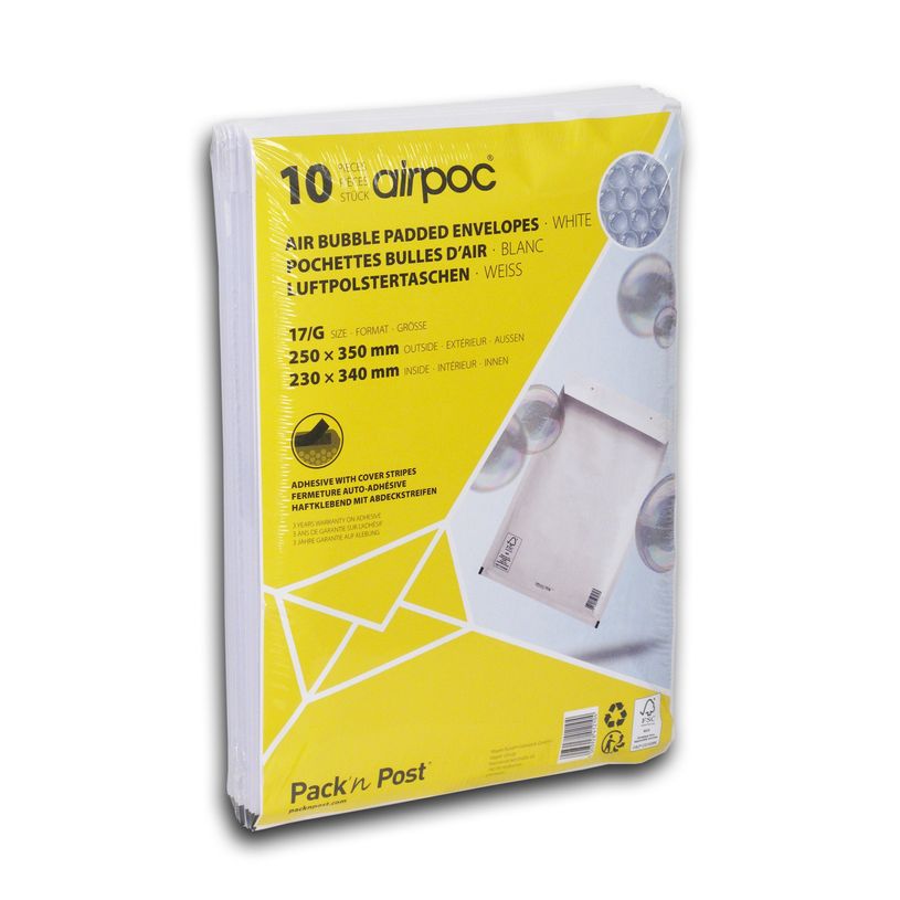 3205650997459-GPV Pack'n Post - 10 Pochettes bulles - 250 x 350 mm - bande de protection-P_999993332_1-0